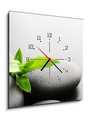 Obraz s hodinami 1D - 50 x 50 cm F_F29723525 - Spa concept