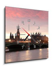 Obraz s hodinami   Big Ben in the evening, London, UK, 50 x 50 cm