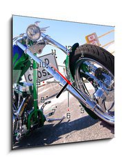 Obraz s hodinami 1D - 50 x 50 cm F_F3207273 - custom chopper