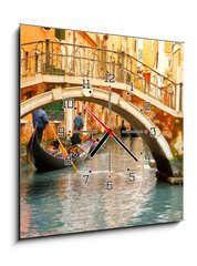 Obraz s hodinami 1D - 50 x 50 cm F_F33398833 - Venice