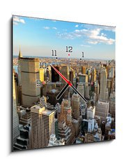 Obraz s hodinami 1D - 50 x 50 cm F_F34866603 - New York