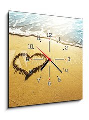 Obraz s hodinami   Love concept, 50 x 50 cm