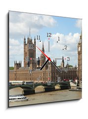 Obraz s hodinami 1D - 50 x 50 cm F_F39639125 - House of Parliament  in London, UK .