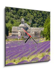 Obraz s hodinami 1D - 50 x 50 cm F_F41520883 - Abbaye de SmAbbaye de Smamque Francia