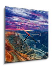 Obraz s hodinami 1D - 50 x 50 cm F_F44044757 - Super Pit Kalgoorlie Western Australia