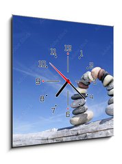 Obraz s hodinami 1D - 50 x 50 cm F_F44142672 - Balance Bogen - Zůstatek Bogen