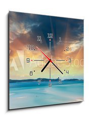 Obraz s hodinami 1D - 50 x 50 cm F_F47173000 - Wonderful colors of Whitsunday Islands on winter season, Austral