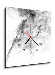 Obraz s hodinami 1D - 50 x 50 cm F_F51030232 - smoke