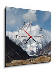 Obraz s hodinami 1D - 50 x 50 cm F_F52057863 - K2 in the Karakorum, Pakistan