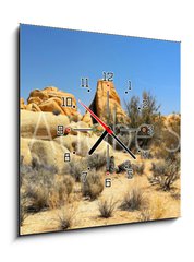 Obraz s hodinami 1D - 50 x 50 cm F_F54332730 - Joshua Tree