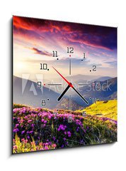 Obraz s hodinami   nature, 50 x 50 cm