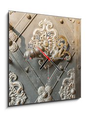 Obraz s hodinami 1D - 50 x 50 cm F_F64245714 - Treasures of Prague - Poklady Prahy