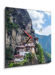 Obraz s hodinami   Taktsang Palphug Monastery Paro Bhutan, 50 x 50 cm