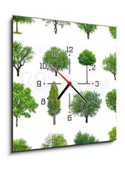 Obraz s hodinami 1D - 50 x 50 cm F_F70577212 - tree - strom