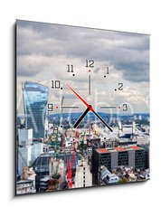 Obraz s hodinami 1D - 50 x 50 cm F_F71403403 - The City of London Panorama - Panorama Londna