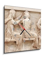 Obraz s hodinami   Ancient Greek Temple Frieze detail, Delhpi, Greece, 50 x 50 cm