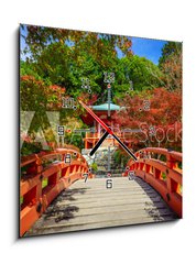 Obraz s hodinami 1D - 50 x 50 cm F_F74527745 - Daigoji Temple in Autumn, Kyoto, Japan