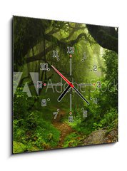 Obraz s hodinami 1D - 50 x 50 cm F_F74532471 - Selva Nepal