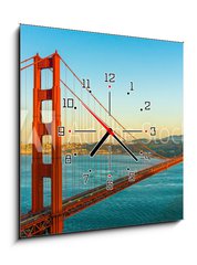 Obraz s hodinami   Golden gate bridge, San Francisco, CA, 50 x 50 cm