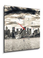 Obraz s hodinami 1D - 50 x 50 cm F_F98549145 - Sydney Harbour - Pstav Sydney