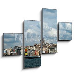 Obraz tydln 4D - 120 x 90 cm F_IB10207663 - Boshphorus strait and asian side of Istanbul