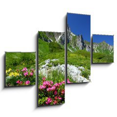 Obraz 4D tydln - 120 x 90 cm F_IB11754961 - spring in the alps