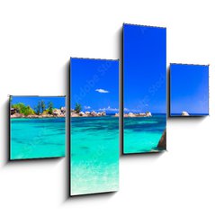 Obraz 4D tydln - 120 x 90 cm F_IB118051170 - amazing tropical holidays in paradise beaches of Seychelles,Praslin