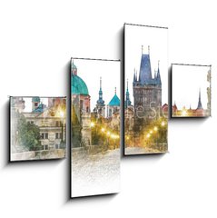 Obraz 4D tydln - 120 x 90 cm F_IB118221693 - Prague