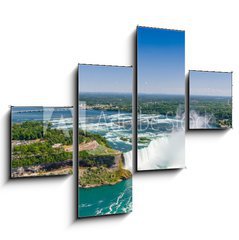 Obraz 4D tydln - 120 x 90 cm F_IB121465615 - Aerial view of Niagara horseshoe falls. Ontario Canada