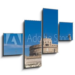 Obraz 4D tydln - 120 x 90 cm F_IB128550149 - Sant Angelo Bridge in Rome