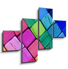 Obraz tydln 4D - 120 x 90 cm F_IB12861956 - mosaico de colores (macro)