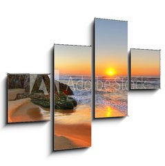 Obraz 4D tydln - 120 x 90 cm F_IB13013771 - Sunrise Rocks - Vchod slunce skly