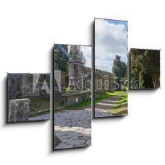 Obraz 4D tydln - 120 x 90 cm F_IB133093356 - Ruins of Pompeii, Naples Italy