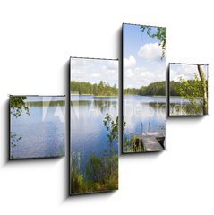 Obraz tydln 4D - 120 x 90 cm F_IB1379767 - summer lake