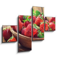 Obraz   Fresh Sweet Strawberries , 120 x 90 cm