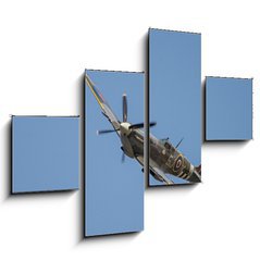 Obraz 4D tydln - 120 x 90 cm F_IB149753196 - spitfire in the skies