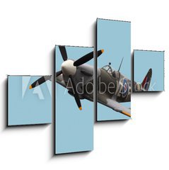 Obraz 4D tydln - 120 x 90 cm F_IB15824540 - Isolated Spitfire