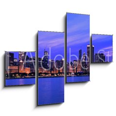 Obraz tydln 4D - 120 x 90 cm F_IB16836414 - XXL - Famous Chicago Panorama