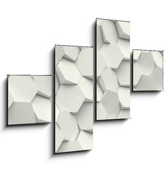 Obraz 4D tydln - 120 x 90 cm F_IB171149811 - hexagon geometric background