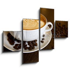 Obraz 4D tydln - 120 x 90 cm F_IB17629836 - Coffee cup