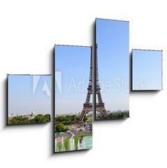 Obraz tydln 4D - 120 x 90 cm F_IB17875794 - Eiffel tower