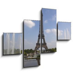 Obraz   The Eiffel tower from Trocadero in Paris, 120 x 90 cm