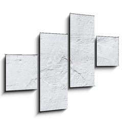 Obraz 4D tydln - 120 x 90 cm F_IB179541898 - header panorama white textured concrete