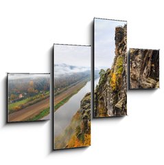 Obraz 4D tydln - 120 x 90 cm F_IB181301221 - View over Elbe river