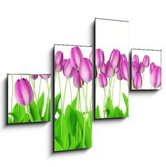 Obraz tydln 4D - 120 x 90 cm F_IB18362257 - tulips
