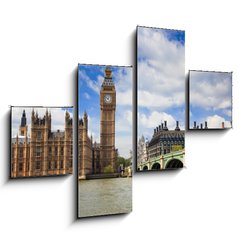Obraz tydln 4D - 120 x 90 cm F_IB19785682 - Big Ben and Houses of Parliament, London, UK