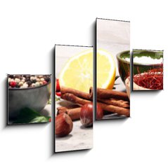 Obraz   Spices and herbs on table. Food and cuisine ingredients., 120 x 90 cm