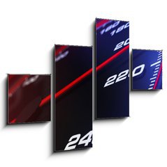 Obraz 4D tydln - 120 x 90 cm F_IB22279188 - Speedometer up and close