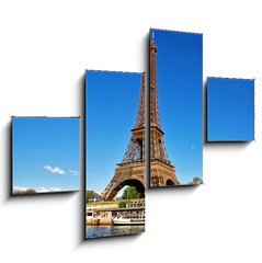 Obraz 4D tydln - 120 x 90 cm F_IB22361034 - balade sur la seine...