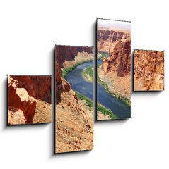 Obraz 4D tydln - 120 x 90 cm F_IB22502717 - Classic nature of America -  Colorado river close to Glen canyon